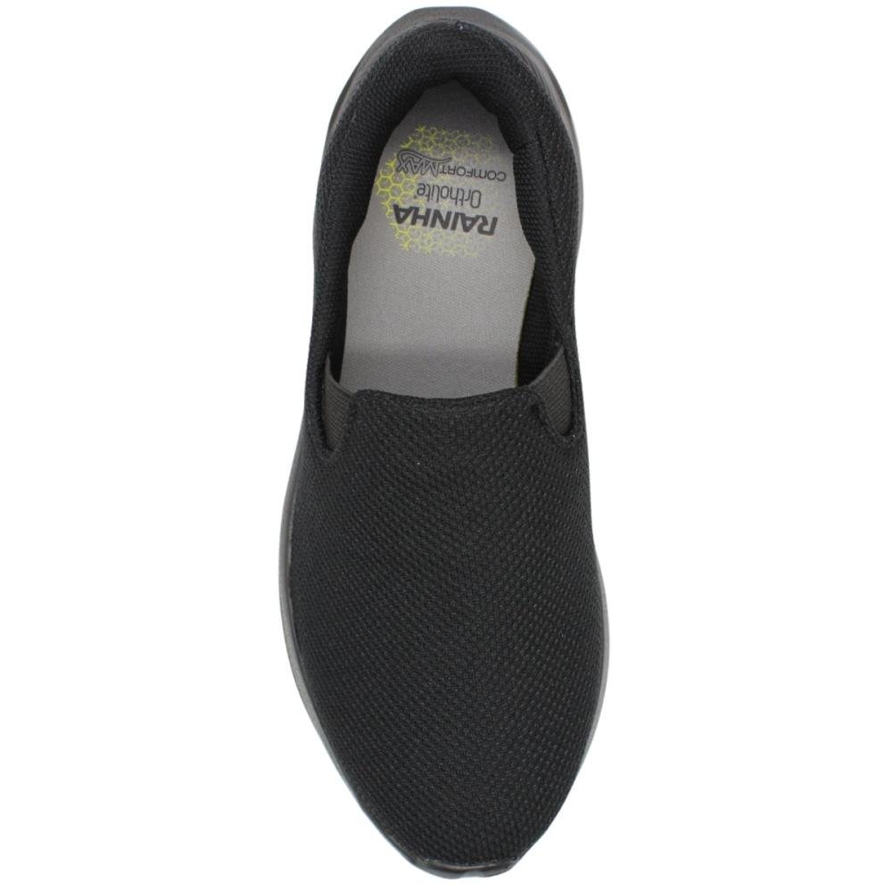 Tênis  Slip On Rainha Drem V Confort Feminino Preto 4