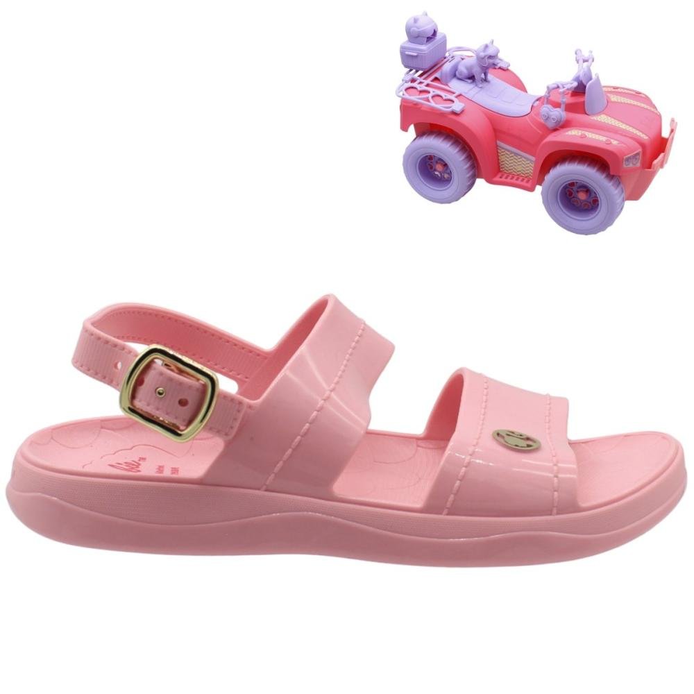 Sandália Infantil Grendene Kids Fashion Com Quadriciclo Acessórios Menina