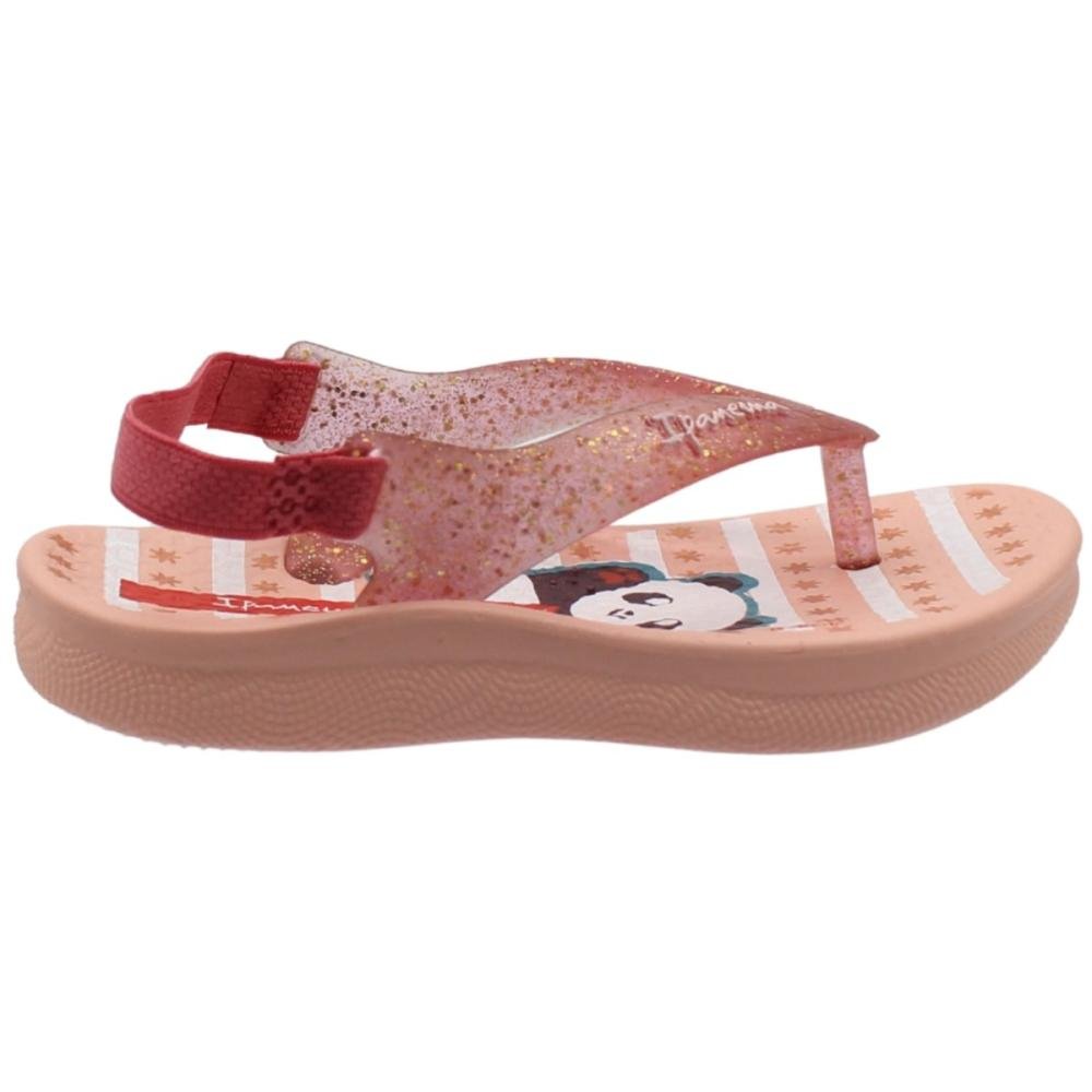 Chinelo De Dedo Baby Ipanema Panda Tiras Cintilantes Sweet Menina Rosa 2