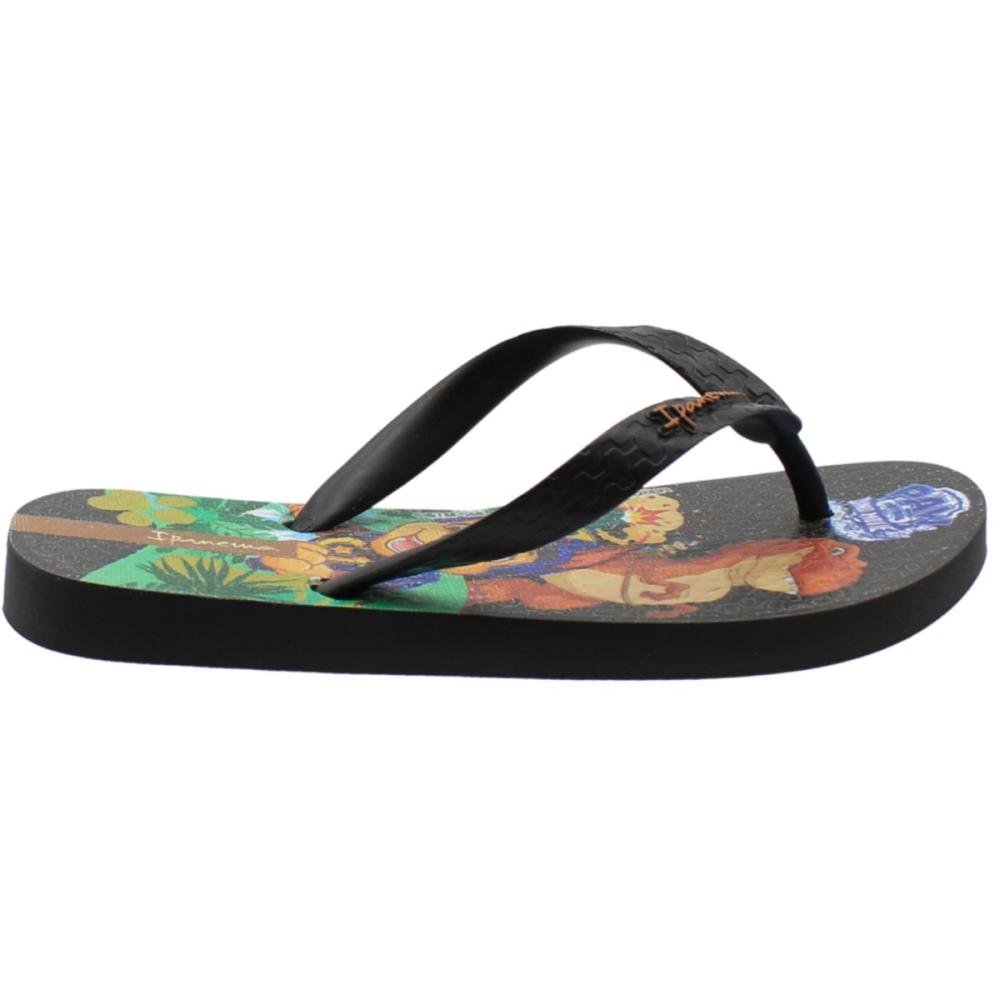 Chinelo De Dedo Infantil Ipanema Dino Movie Anatômico Menino Preto 2
