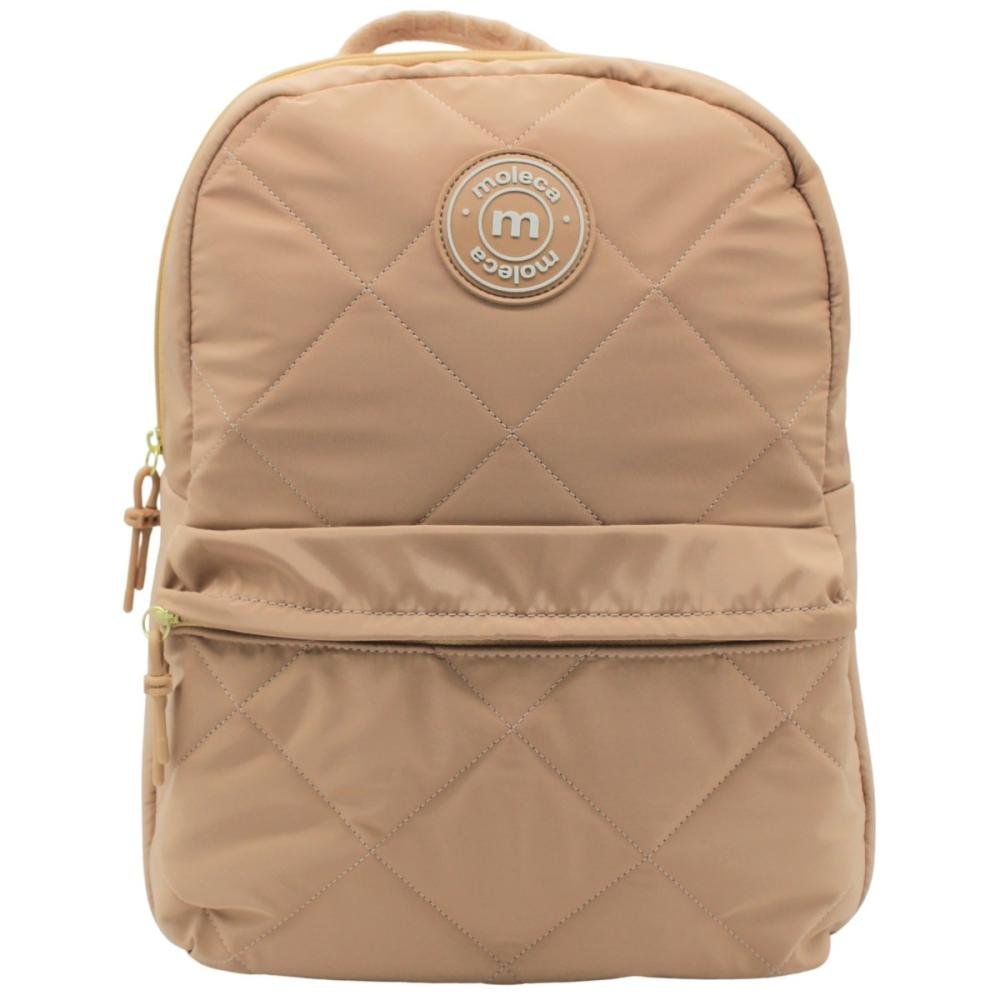 Mochila de Costas Moleca Matelassê Nylon Bolso Frontal Feminino