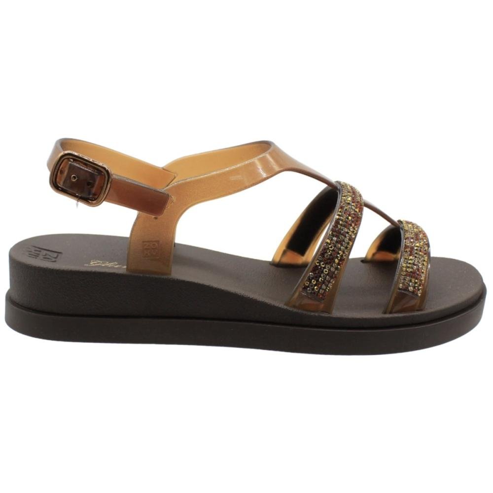 Sandália Plataforma Anabelinha Zaxy Glam New Brilho Feminino