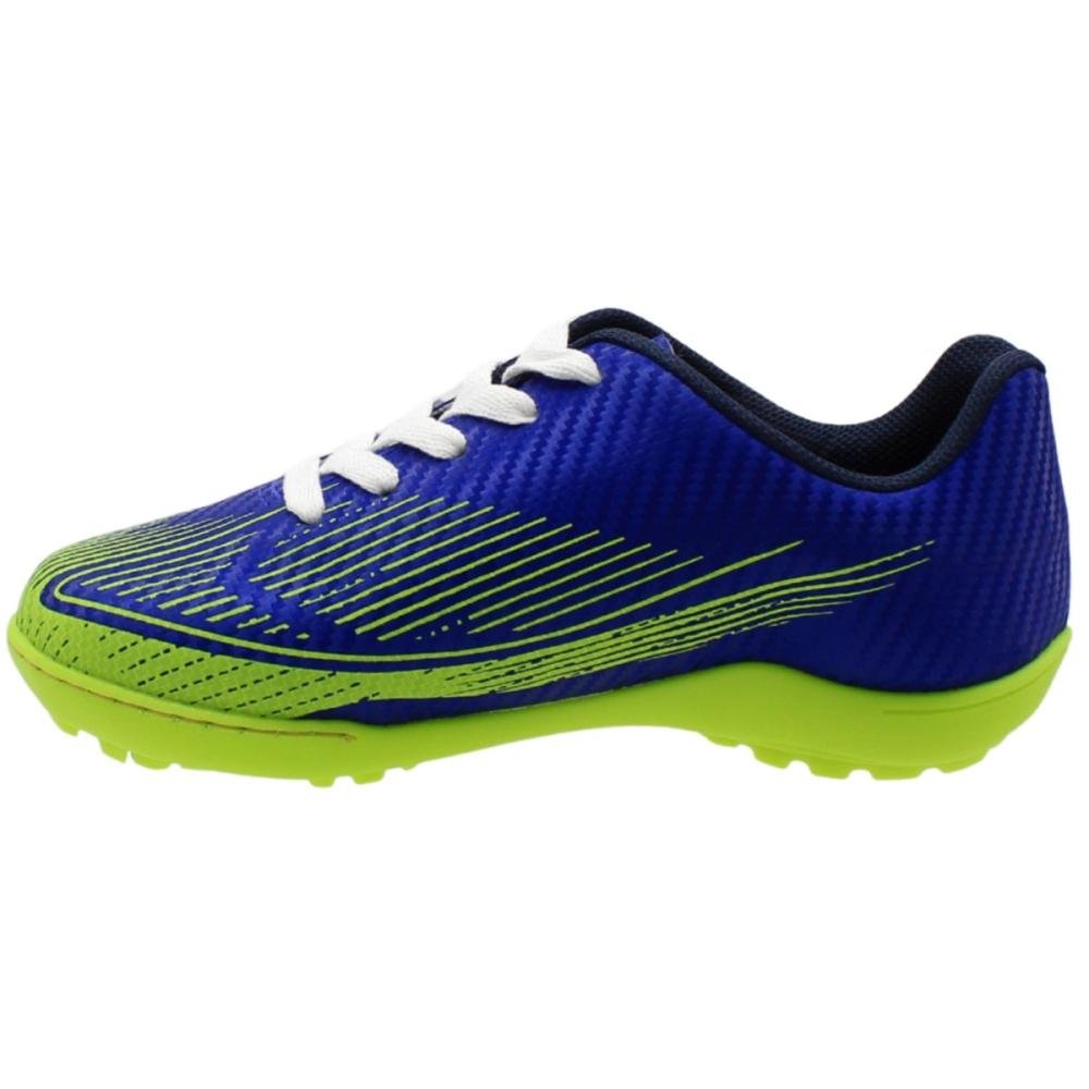 Chuteira Society Infantil Molekinho Napa Grafismo Esportivo Menino Azul 2