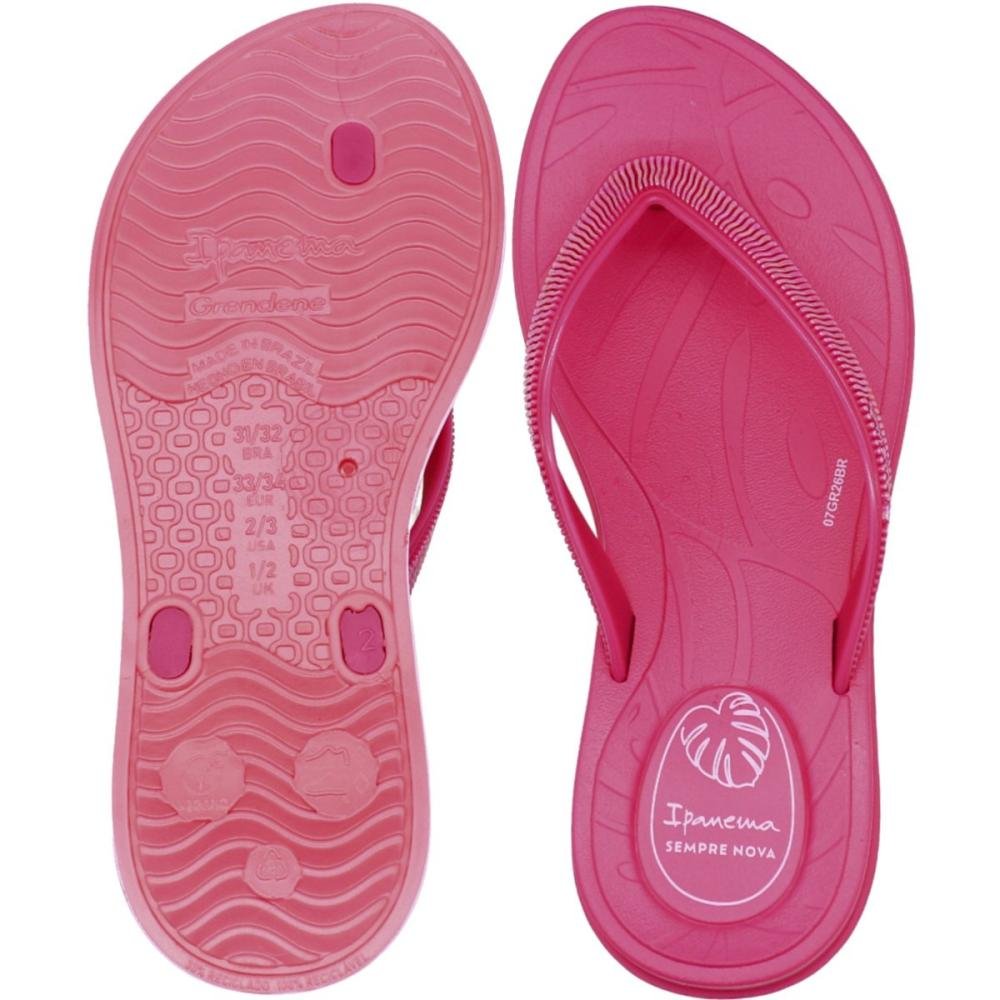 Chinelo De Dedo Ipanema Shine Tiras Degradê Menina Rosa 3