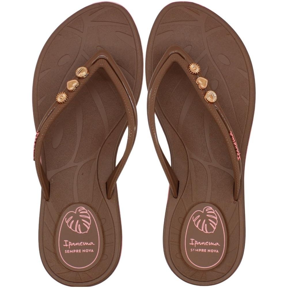 Chinelo De Dedo Ipanema Shine Sempre Nova Pingentes Feminino
