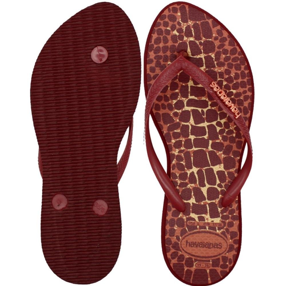 Chinelo de Dedo Havaianas Point Trendy Feminino Vermelho 3
