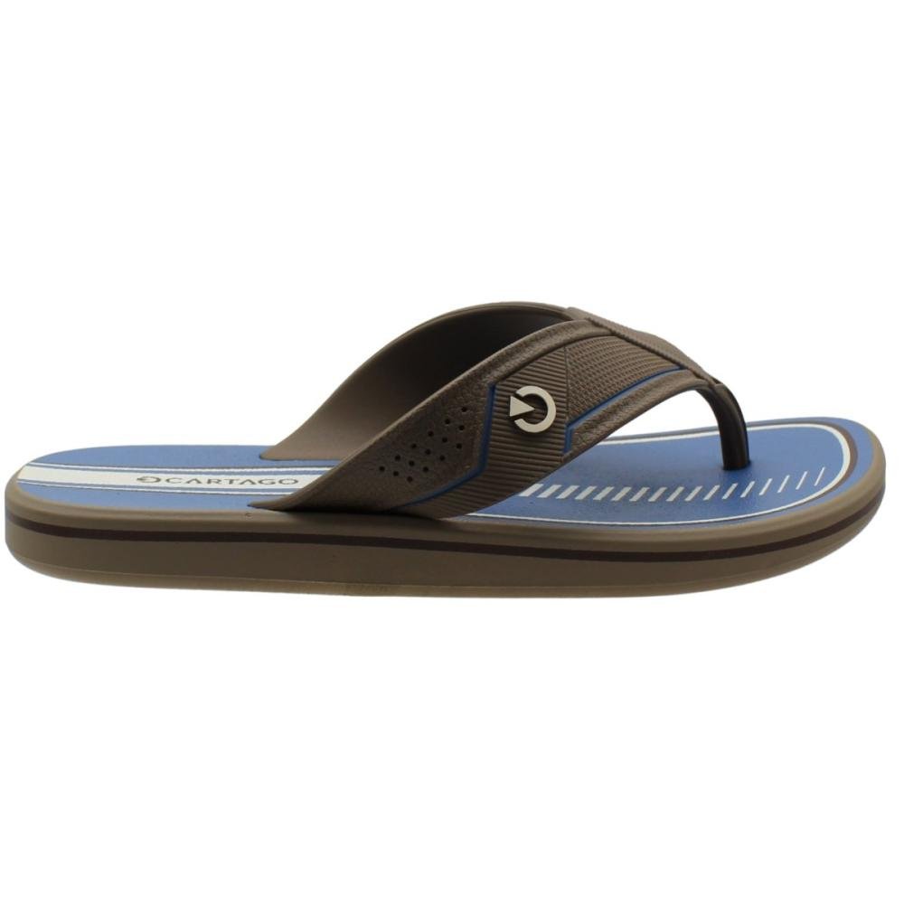 Chinelo De Dedo Cartago Palermo IV Tira Grossa Masculino Marrom 2