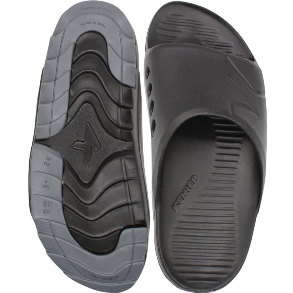 Sandália Slide Kenner Makho Solado Tratorado Masculino Preto 3