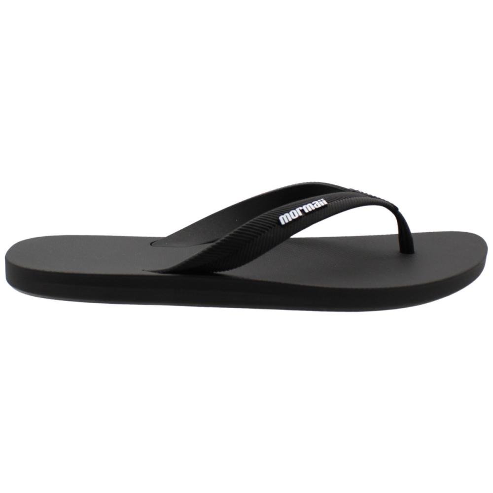 Chinelo De Dedo Mormaii Tropical III Tira texturizada Masculino Preto 2