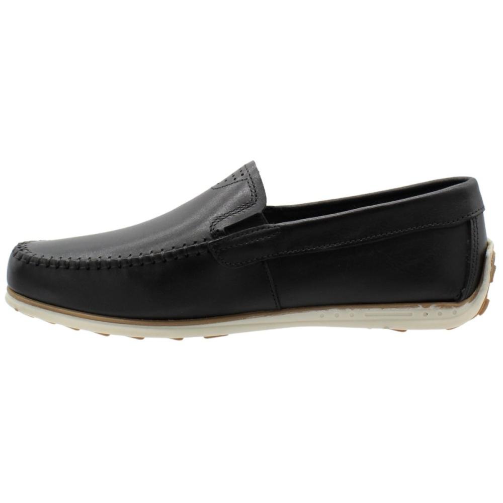 Sapatilha Mocassim Pegada Anilina Amortech Slip On Masculino Preto 2
