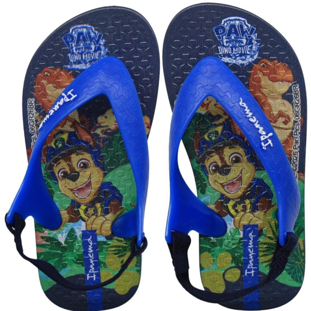 Chinelo De Dedo Baby Ipanema Dino Tiras Flexíveis Menino