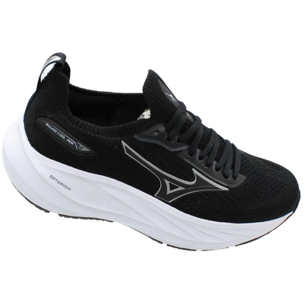Tênis Esportivo Mizuno Cool Ride 4 SoftierFoam Menino Preto 3