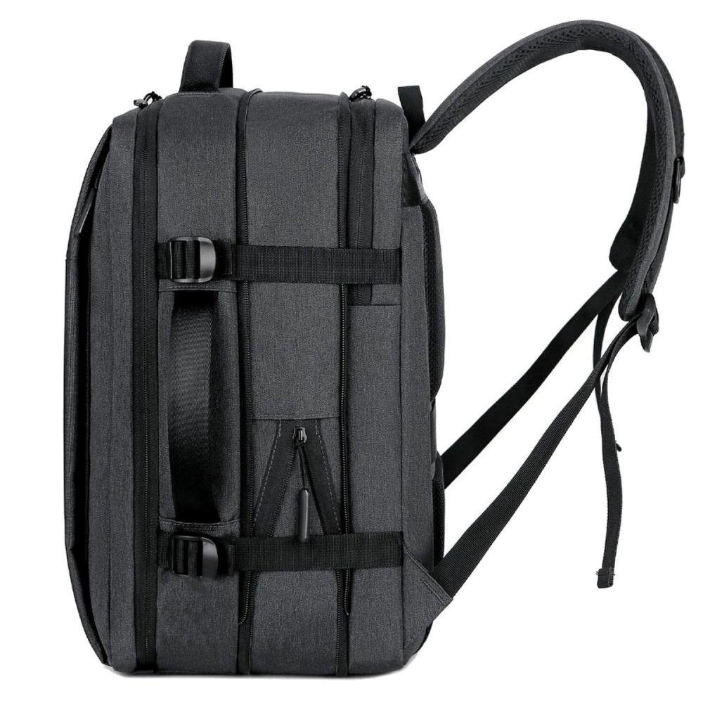 Mochila De Costas Executiva Clio Reforçada 17,5 Notebook Bordo Unissex Cinza 2