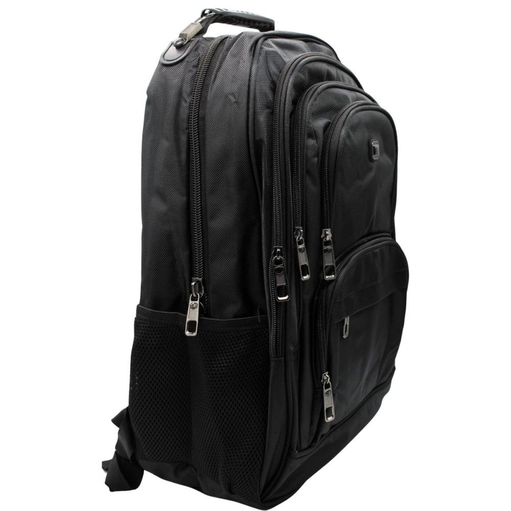 Mochila De Costas Semax Reforçada Múltiplos Compartimentos Masculino Preto 2