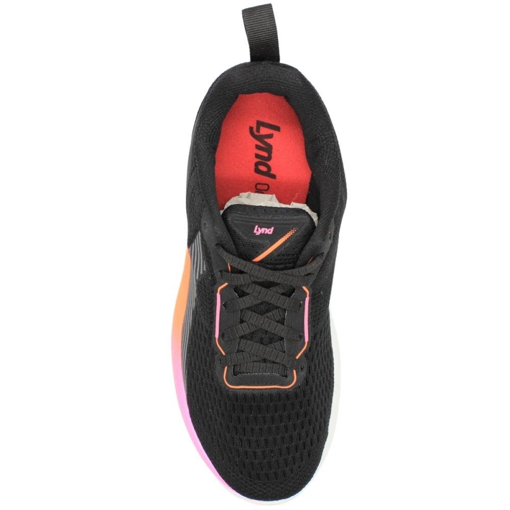 Tênis Esportivo Lynd Y Flash Kids Conforto Menina Preto 4