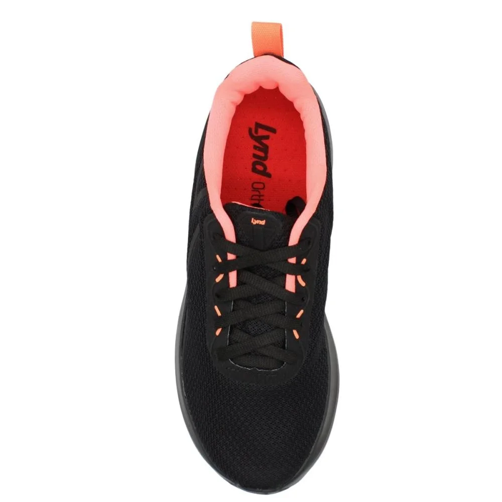 Tênis Esportivo Lynd Sperial kids Conforto Menina Preto 4