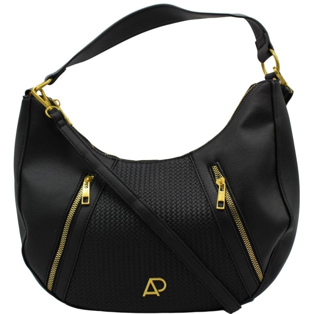 Bolsa De Ombro Hobo Alice Palucci Elegante Alça Ajustável Zíper Feminino