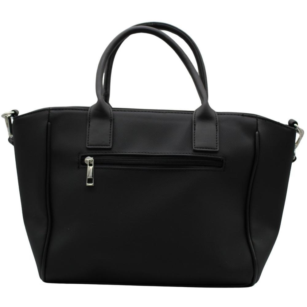 Bolsa de Mão Alice Palucci Texturizada Alça Transversal Feminino Preto 2