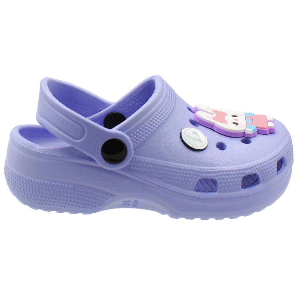 Clog Infantil Yvate Aplique Coelhinha Menina