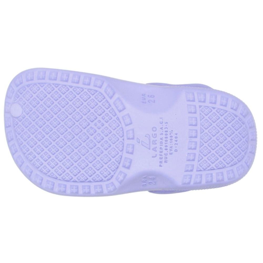 Clog Infantil Yvate Aplique Coelhinha Menina Lilás 5