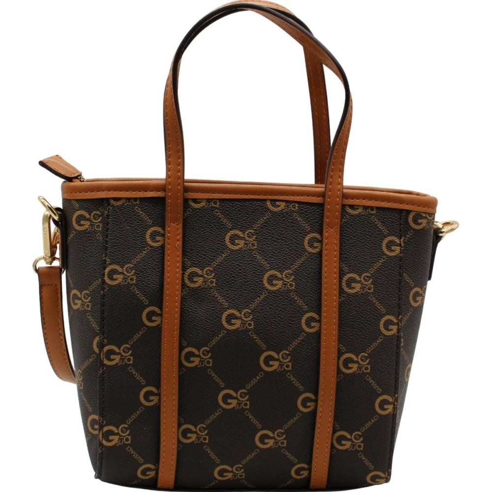 Bolsa Transversal Gussaci Mini Alça Ajustável Feminino Marrom 2