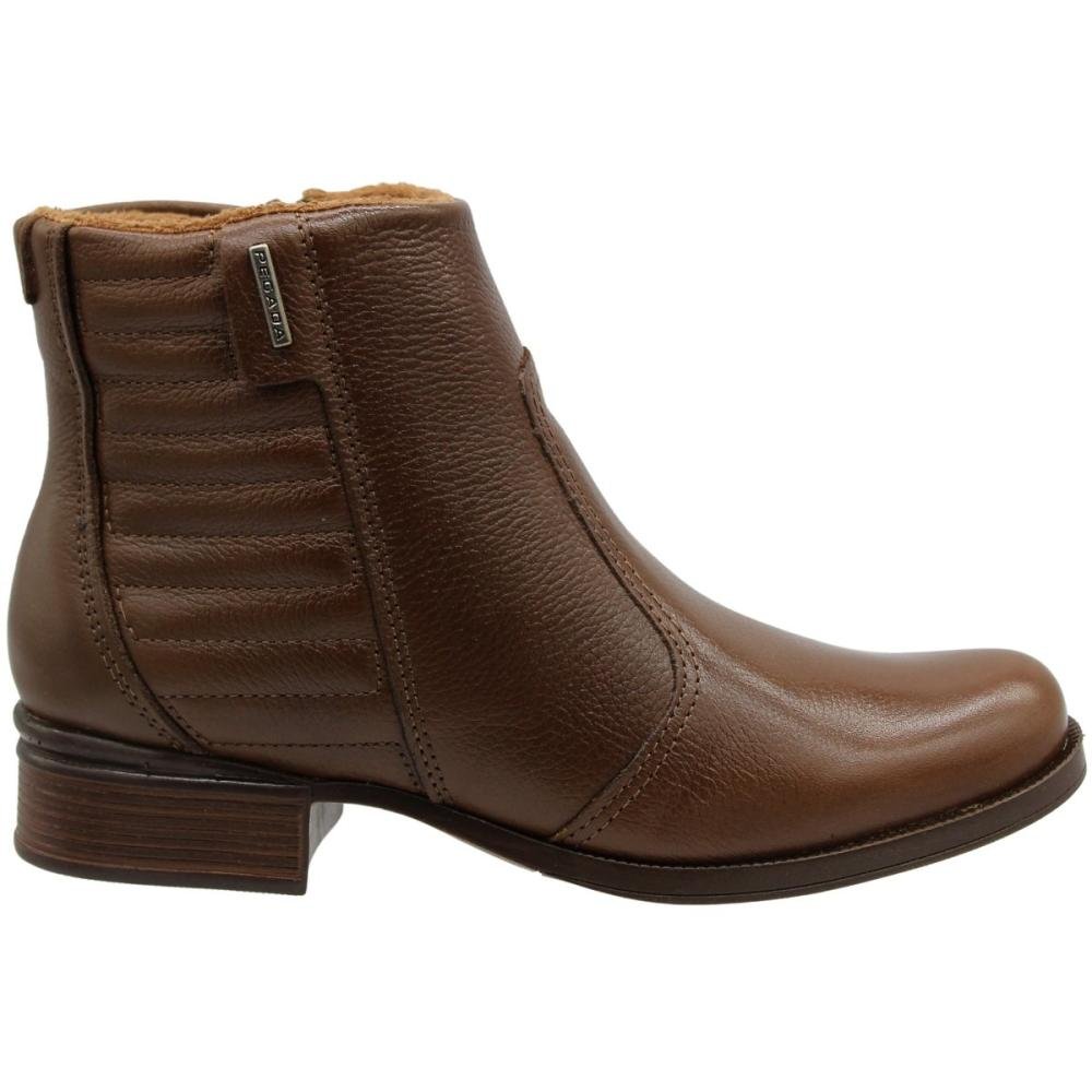 Bota Ankle Boot Pegada Burnished Acolchoada Feminina