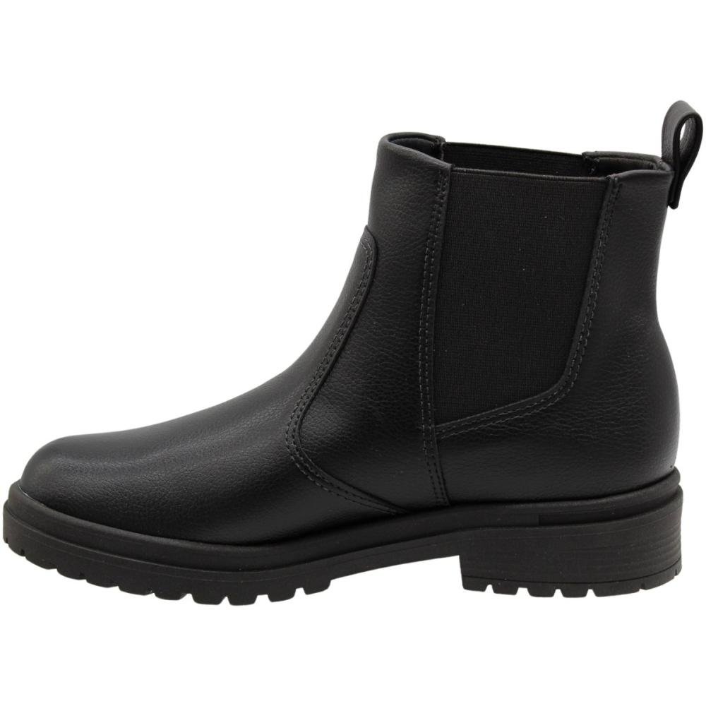 Bota Beira Rio Cano Baixo Chelsea Feminina  Preto 2