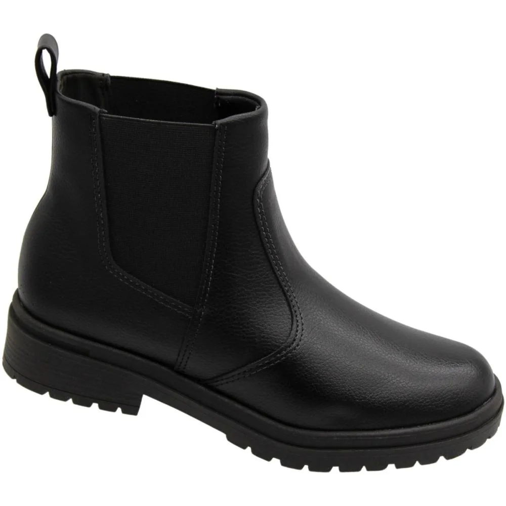 Bota Beira Rio Cano Baixo Chelsea Feminina  Preto 3