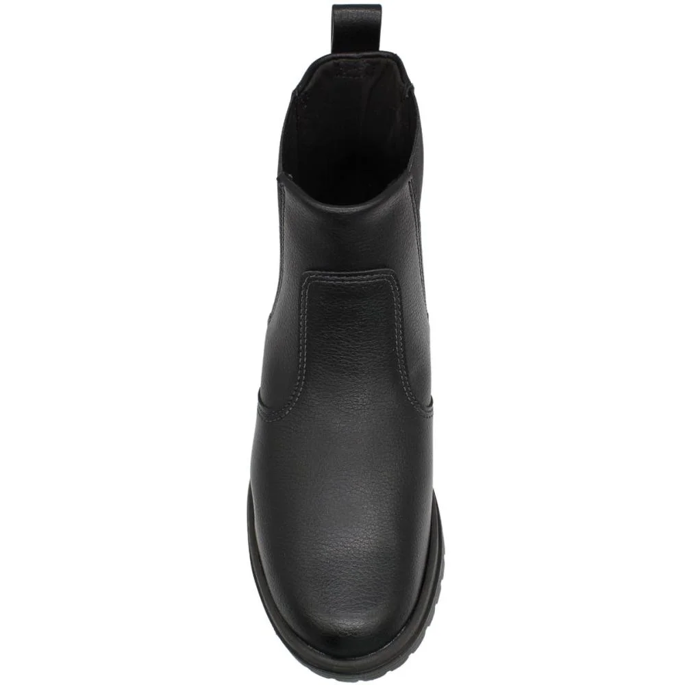 Bota Beira Rio Cano Baixo Chelsea Feminina  Preto 4