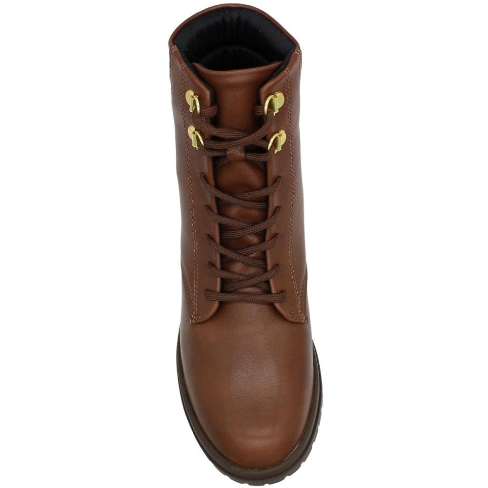 Bota Coturno Cano Médio Beira Rio Genebra Feminino Marrom 4