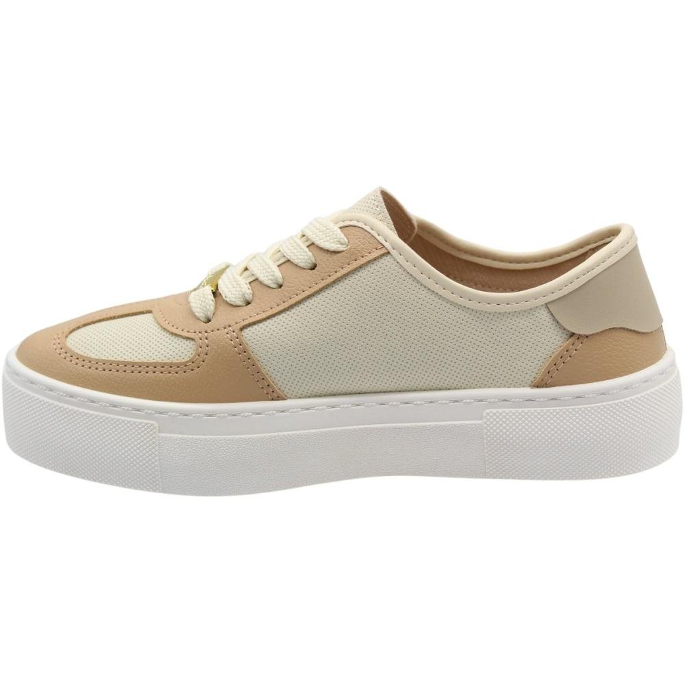 Tênis Casual Moleca Napa Floater Gales Aplique Feminino Bege 2
