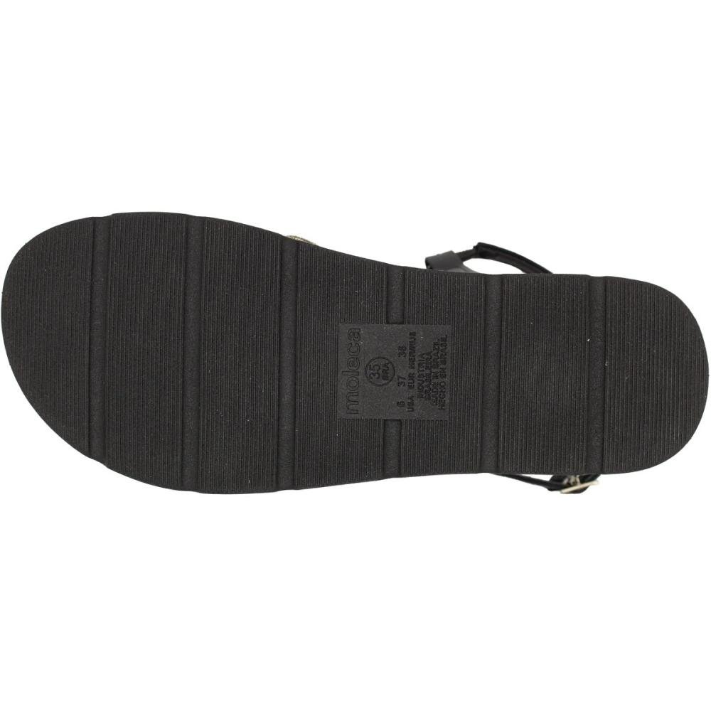 Sandália Moleca Black Diamond Tiras Strass Feminina Preto 5