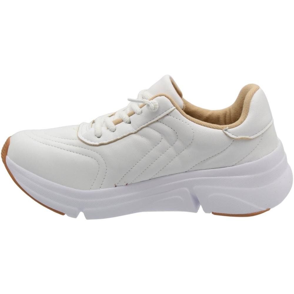 Tênis Jogging Modare Napa Suprema Apliques Feminino Branco 2