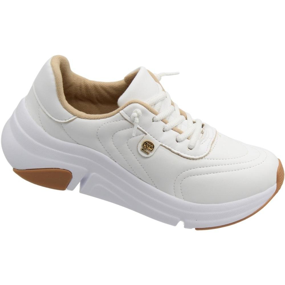 Tênis Jogging Modare Napa Suprema Apliques Feminino Branco 3