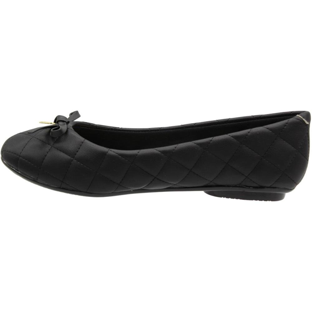 Sapatilha Moleca Napa Suprema Laços Feminino Preto 5