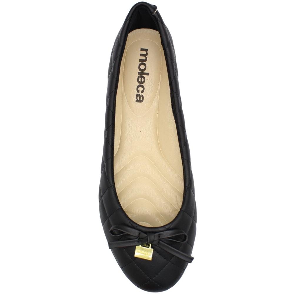Sapatilha Moleca Napa Suprema Laços Feminino Preto 2