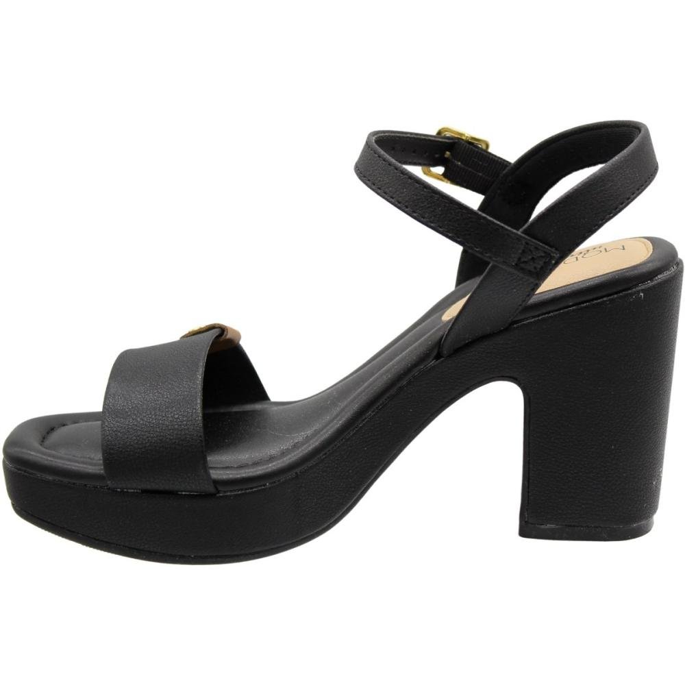 Sandália Modare Salto Alto Napa Floather Nature Feminina Preto 2
