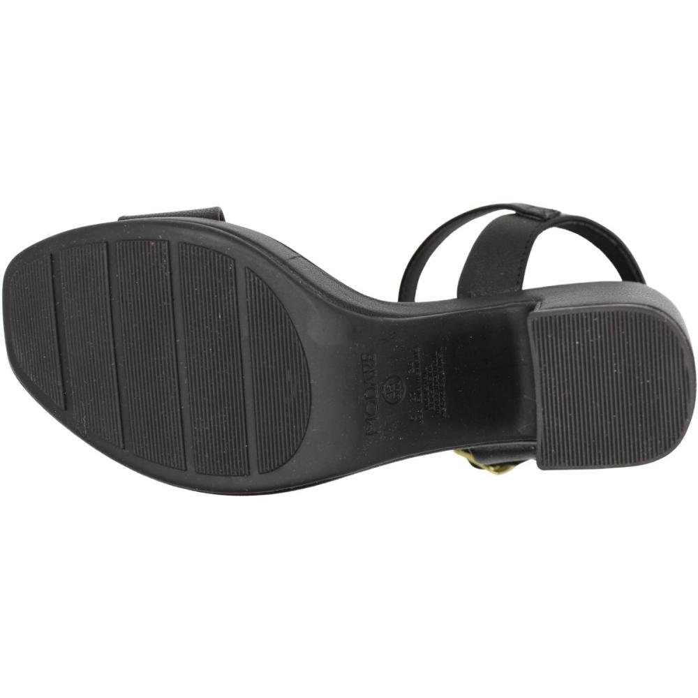 Sandália Modare Salto Alto Napa Floather Nature Feminina Preto 5