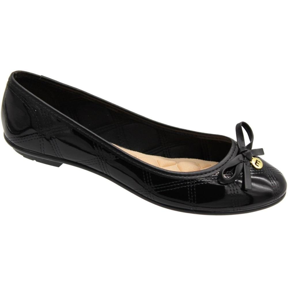 Sapatilha Moleca Verniz Fresh Neo Laços Feminino Preto 3