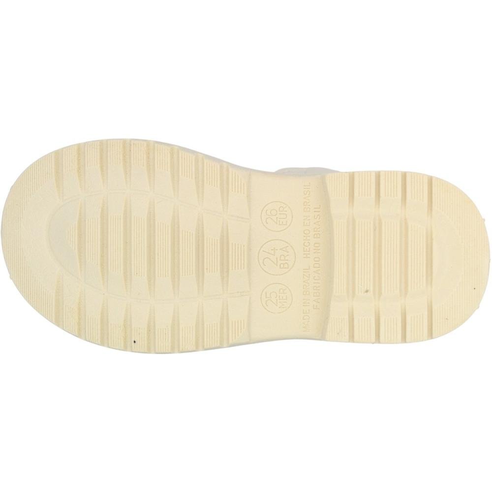 Bota Grugui Infantil Baby Cano Médio Apliques Menina Branco 5