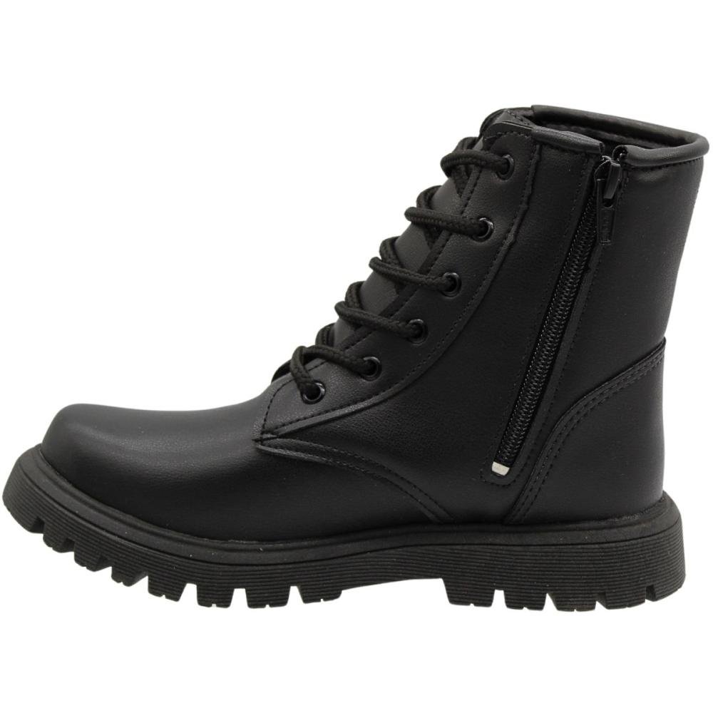 Bota Coturno Grugui Infantil Cano Médio  Costuras Menina