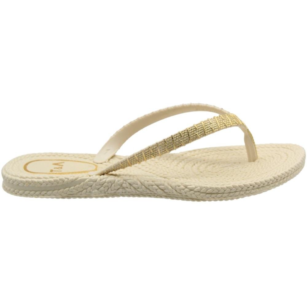 Chinelo De Dedo Terra E Água Texturizado Feminino Branco 2