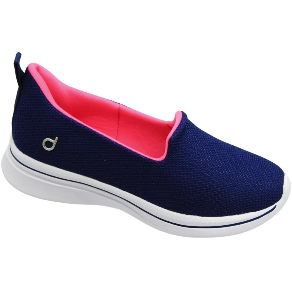 Tênis Slip On Dijean Conforto Macio Feminino Azul 3