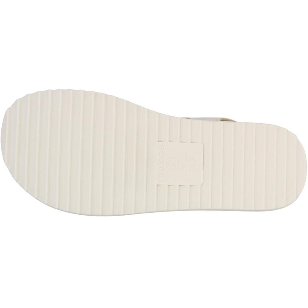 Sandália Plataforma Moleca Turim Tiras Com Apliques Feminina Branco 5