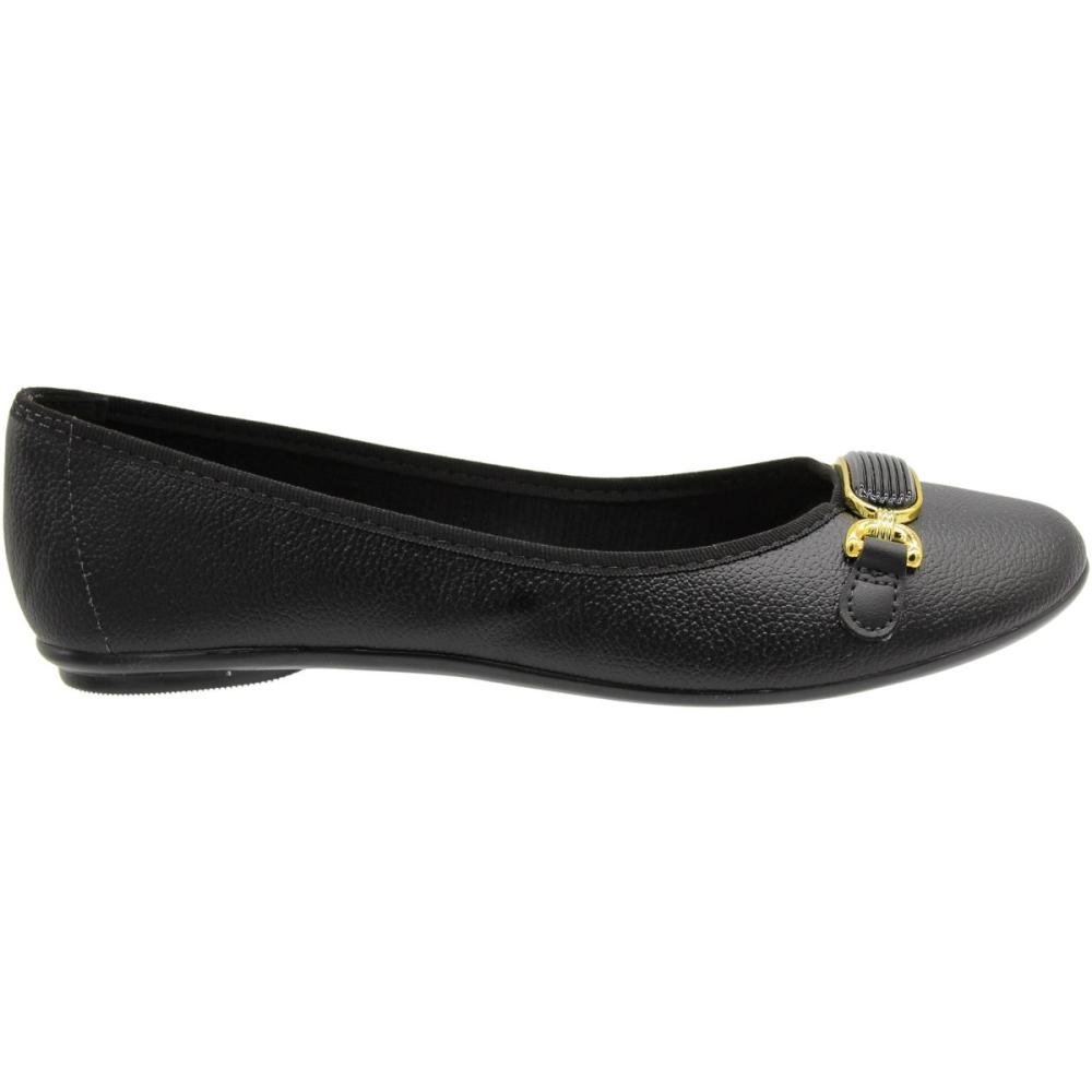 Sapatilha Moleca Napa Liberty Adorno Metalizado Feminina Preto 4