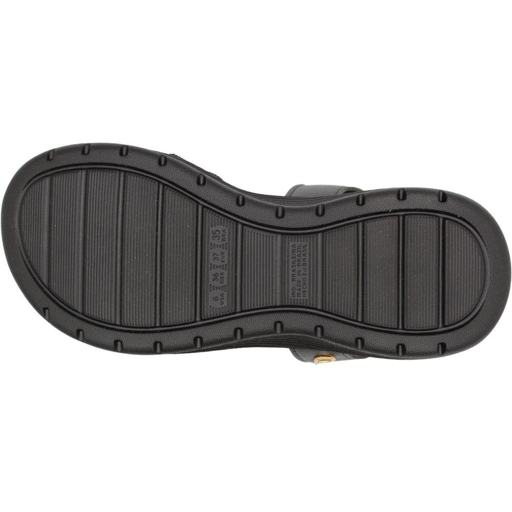 Sandália Anabela Dijean Comfy Tira Elástica Feminina Preto 5