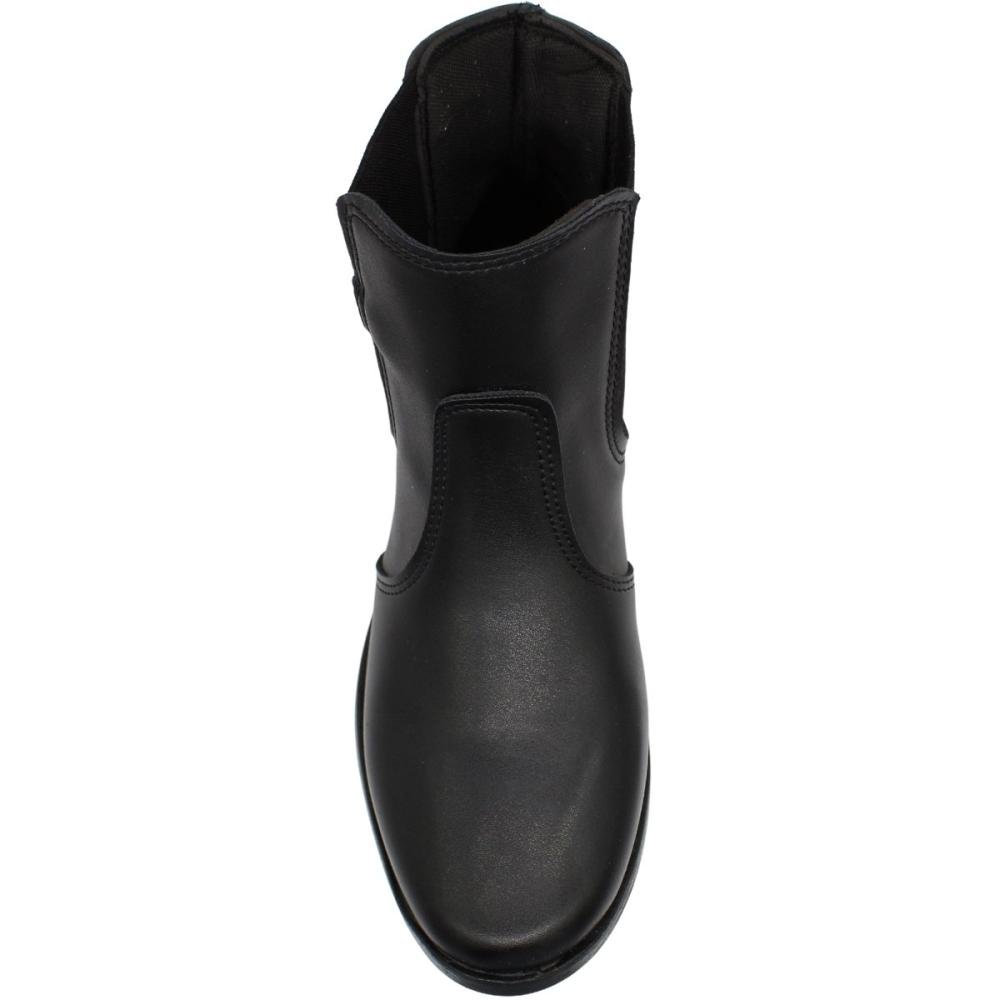 Bota Cano Curto Elisa Melo Elástico Aplique Metal Feminina Preto 4