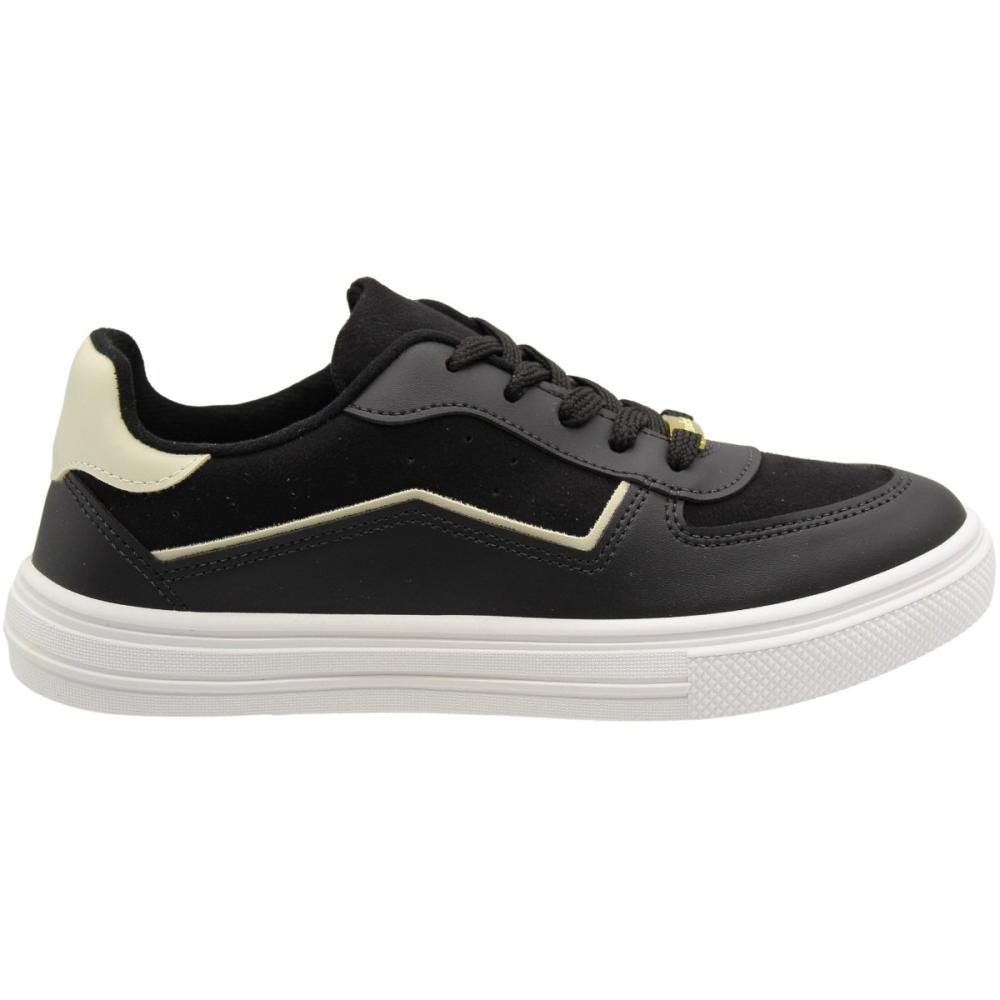 Tênis Casual Moleca Macio Camurça Listra Feminino