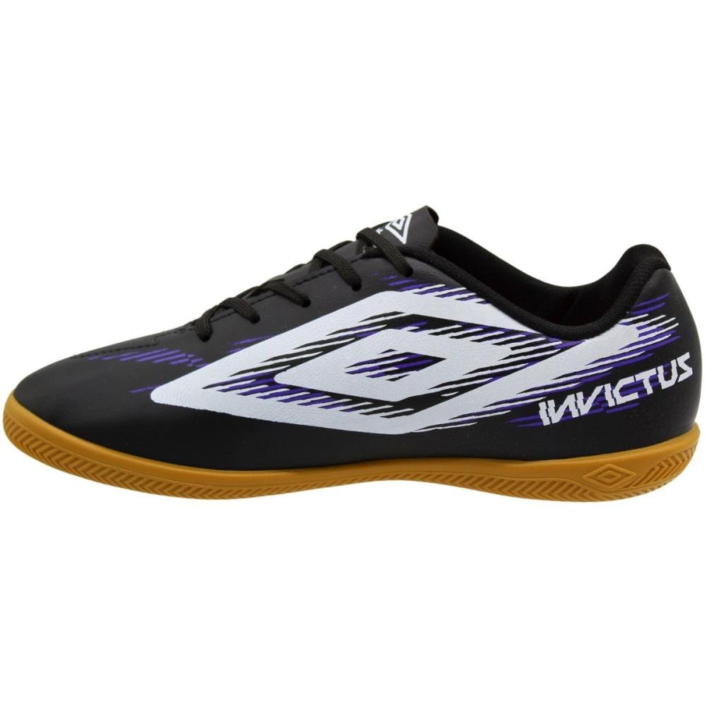 Chuteira Futsal Umbro Invictus Jr menino Preto 2