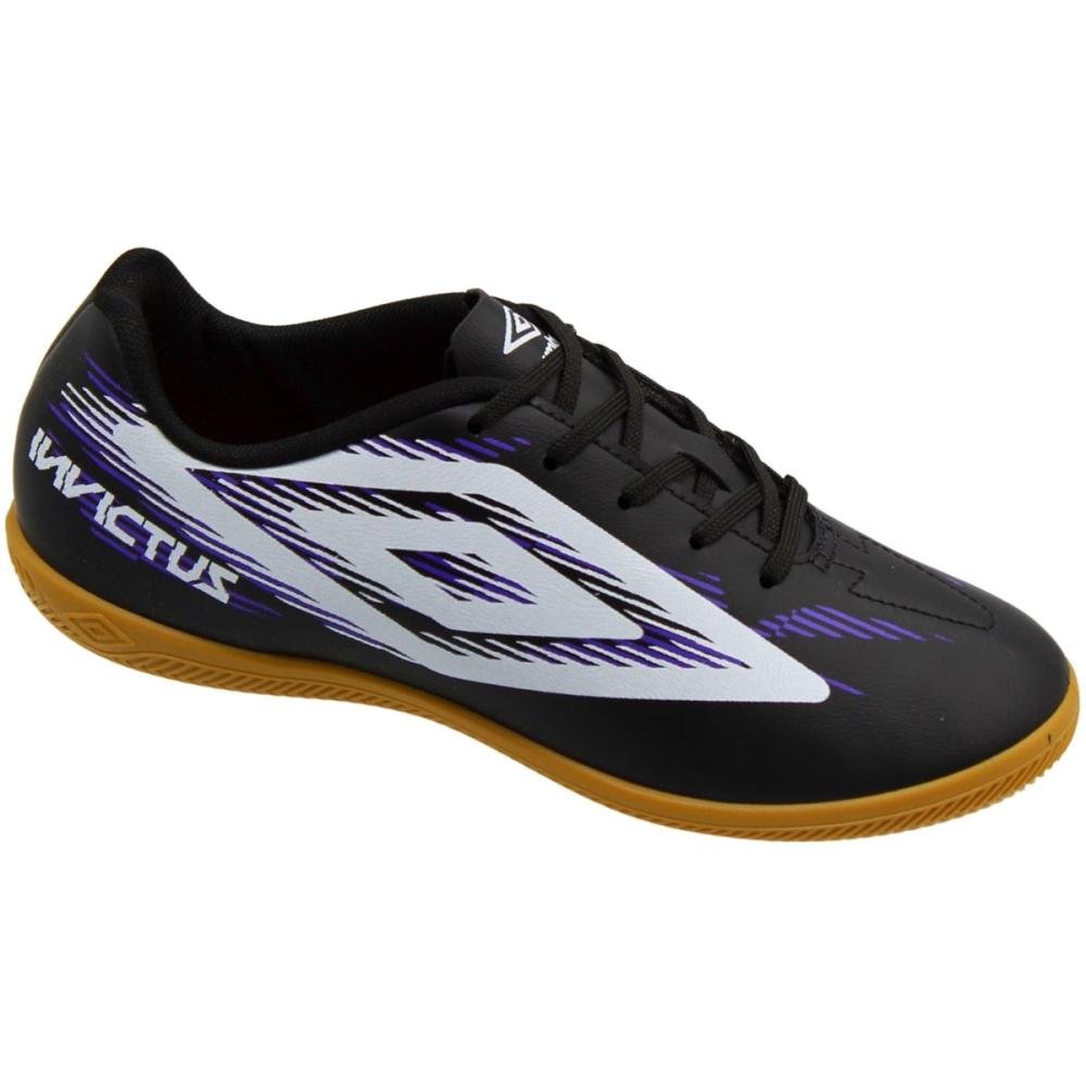 Chuteira Futsal Umbro Invictus Jr menino Preto 3